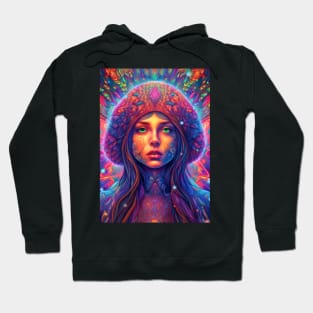 Purple Whirlwind with green eyes Hoodie